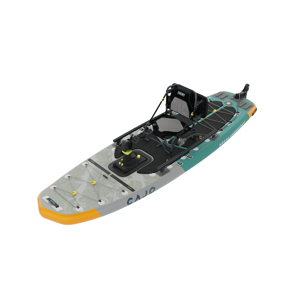 Built to travel light, but fish heavy.
