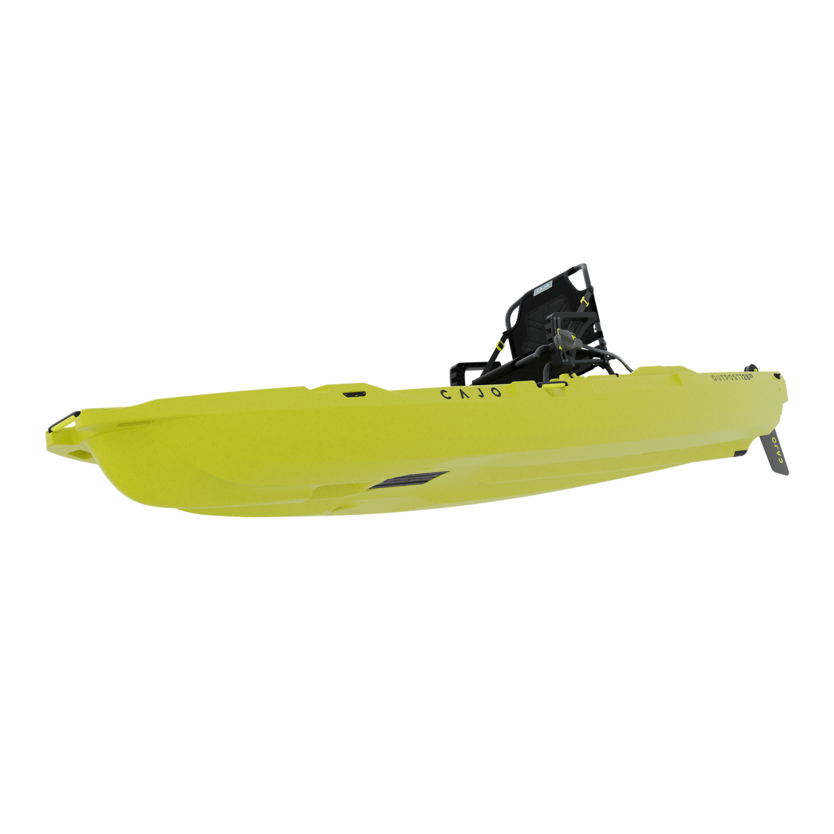 Outpost 128 PDL in Seagrass Yellow, hull only, under side